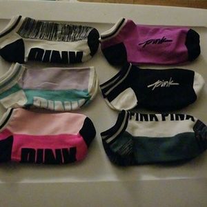 New Ultimate Pink Vs socks, 6pairs nylon